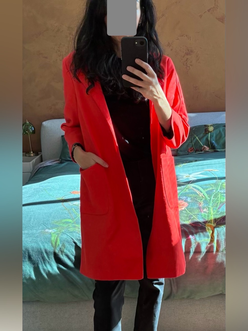 Bold Open-Front Trench Coat, made in Italy